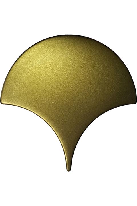 CAN SERAMİK - 17*17 Cm. Mat Altın Kaplama Balık Pulu Seramik Karo (5 Lİ 1 PAKET)