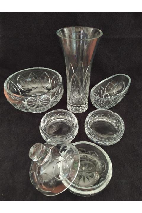 Paşabahçe Versaje Desen Kesme Sehpa Takımı(7 Parça)