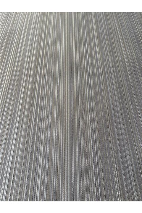 BAŞYAPI DİZAYN Gold-gümüş Işlemeli Çizgili Duvar Kağıdı (10M2)