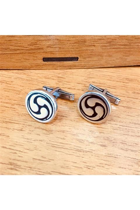 Tmt Silver Gümüş Yuvarlak Kol Düğmesi