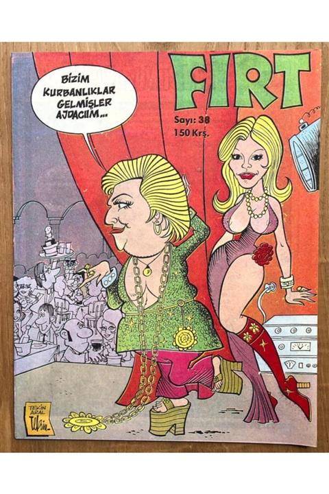 Gökçe Koleksiyon Fırt Mizah Dergisi / Sayı 38 / 150 Kuruş / 30 Kasım1976