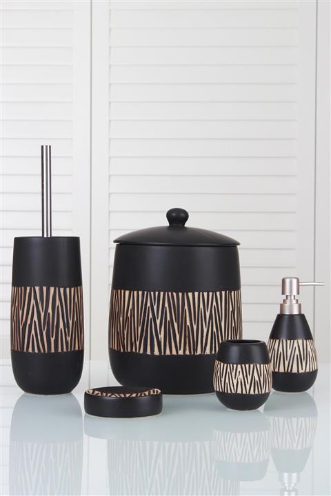 ACAR Jully 5'li Seramik Banyo Seti - Siyah