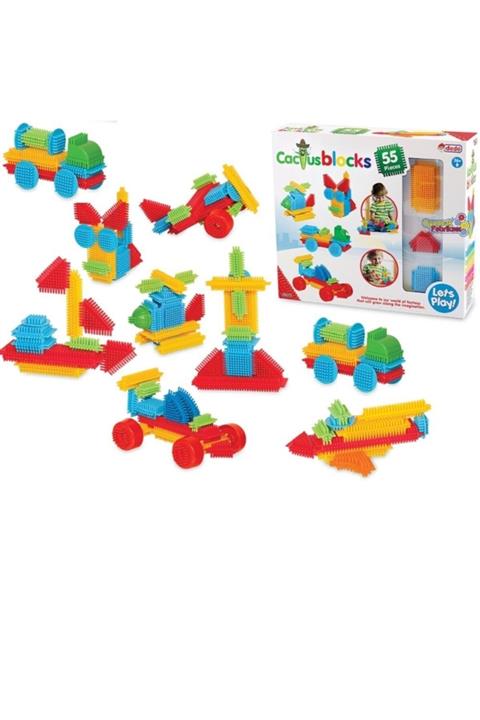 Dede Oyuncak Eğitici Kaktüs Bloklar 55 Parça