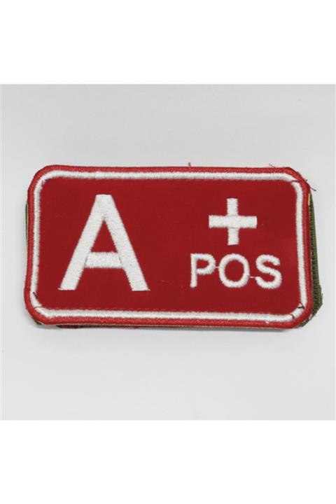 Silyon Askeri Giyim A Rh+(Pozitif) Kan Grubu Kırmızı Beyaz Patch/peç