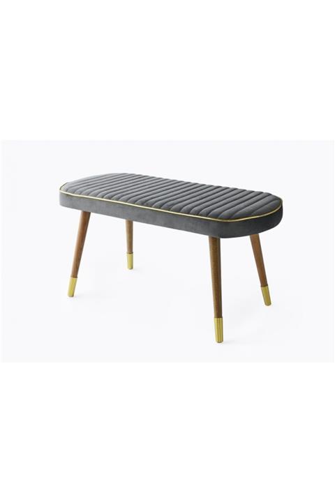 Morfoni 100 Cm Gold Detaylı Yemek Odası Mutfak Balkon Bench