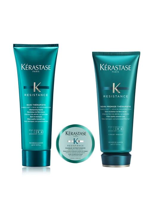 Kerastase Resistance Bain Therapiste Şampuan 250 ml ve Soin Premier Krem 200 ml ve Extentioniste Maske 75 ml