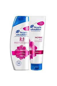 Head&Shoulders 2'si1 Arada Kepek Karşıtı Şampuan İpeksi Yumuşaklık 400ml+İpeksi Bakım Kremi 275ml