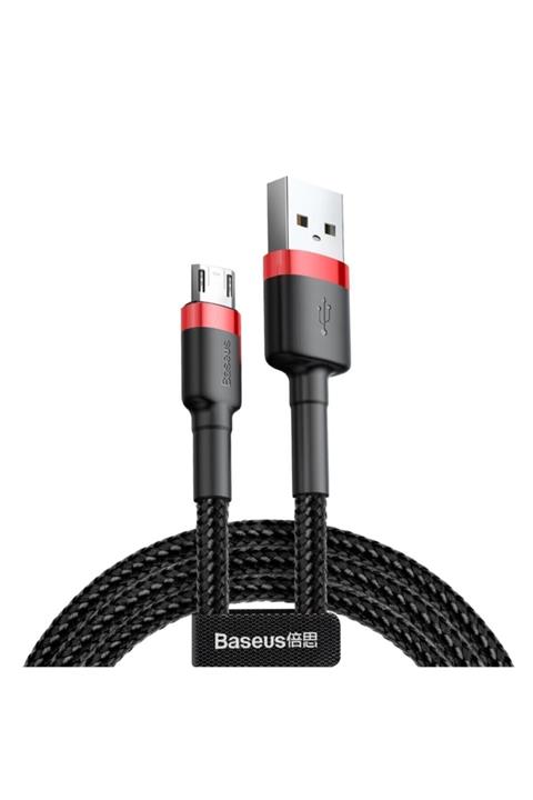 Baseus Cafule Serisi Usb Kablo Micro Usb 2.4a, 0.5 Metre Siyah
