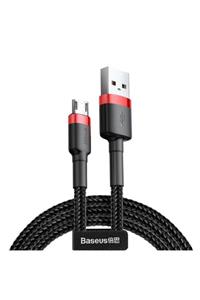 Baseus Cafule Serisi Usb Kablo Micro Usb 2.4a, 0.5 Metre Siyah