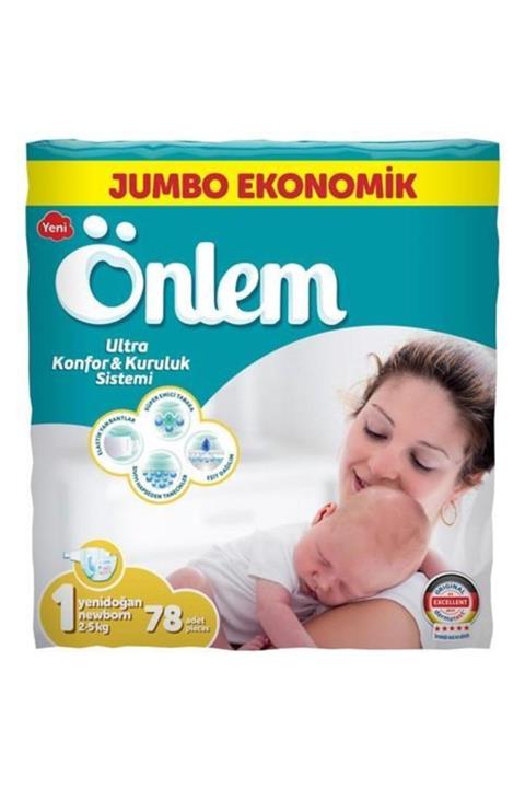 ÖNLEM Bebek Bezi Jumbo 1 Beden 2-5 Kg 78 Adet