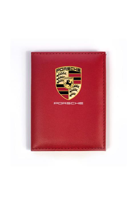 HEDİYEDİYE Porsche Kırmızı Ruhsat Kabı