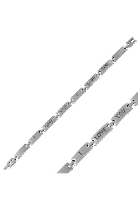 Zuk Collection Gümüş Çelik Bileklik