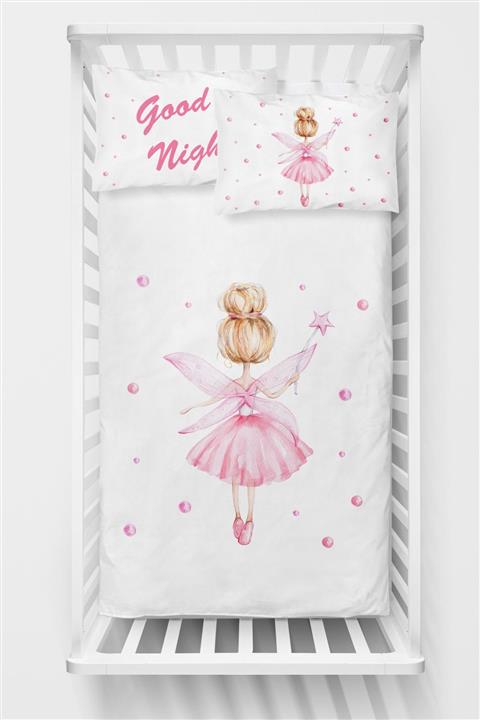 Homamia Beyaz Melek Kız Bebek Nevresim Seti