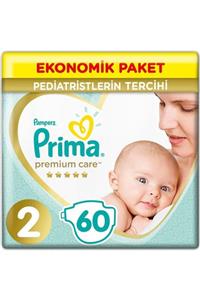 Prima Premium Care Bebek Bezi Ekonomik Paket 2 Beden 60 Adet