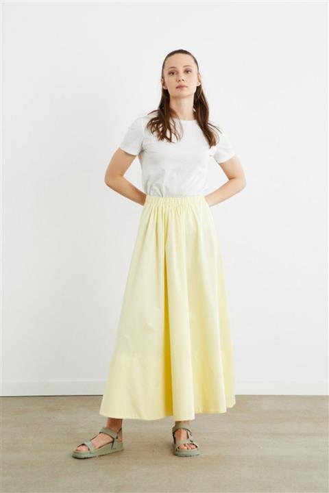 TERZİ DÜKKANI Alin Koton Etek Sarı