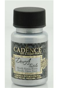 Cadence Metalik Kumaş Boyası Gümüş 50 Ml