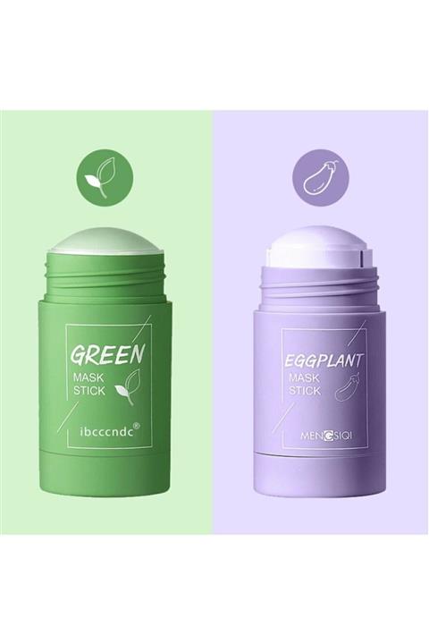 Maske Sepeti Green Tea Mask (yeşil Çay Maskesi) & Eggplant Mask (patlıcan Maskesi)