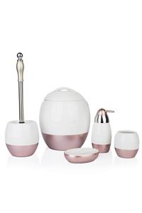 ACAR Rose Marb Seramik Banyo Set 5'li