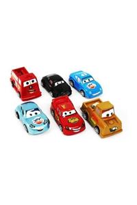 ADEL OYUNCAK Cars Şimşek Mcqueen Araba 6'lı Set