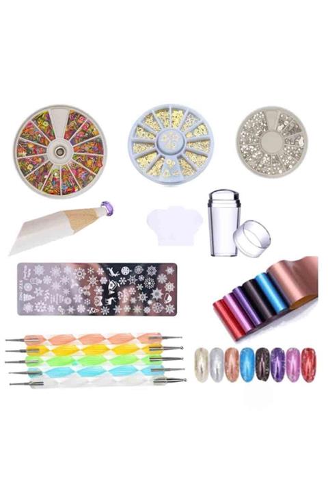 ROSEVELT Nail Art Seti 8 Parça Tırnak Süsleme Seti