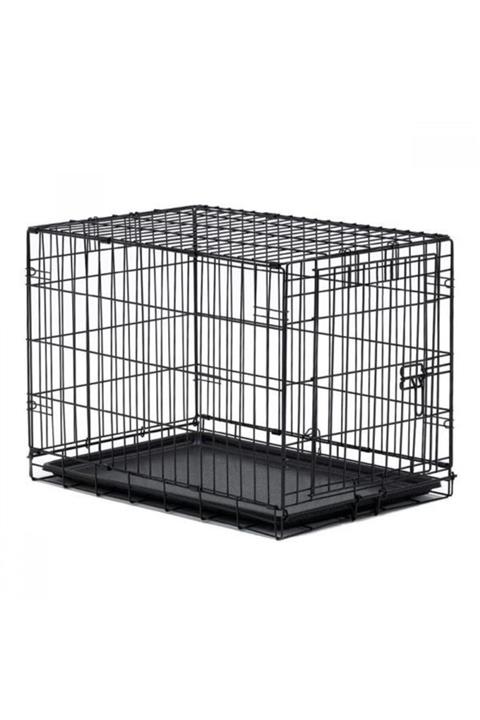 AtakanPet Metal Köpek Kafesi 91x61x66 Cm Siyah