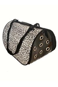 Maxisol Kedi Ve Köpek Taşıma Çantası Leopar Desenli Baskı