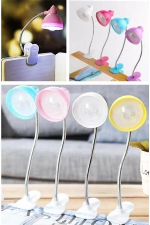 Rozadizayn Renkli Küçük Masa Kitap Okuma Lambası Led