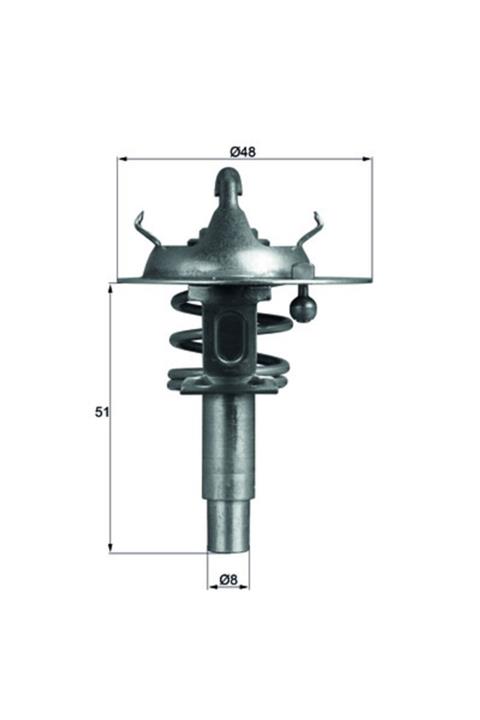 akmirza Termostat 90c Mbenz Pkw 271 203/204/209/211 2712030375 2712030575 Tx 106 90d