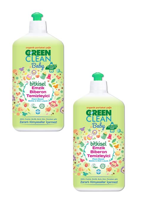 Green Clean Baby Bitkisel Emzik Biberon Temizleyici 500 Ml / 2' Li Paket