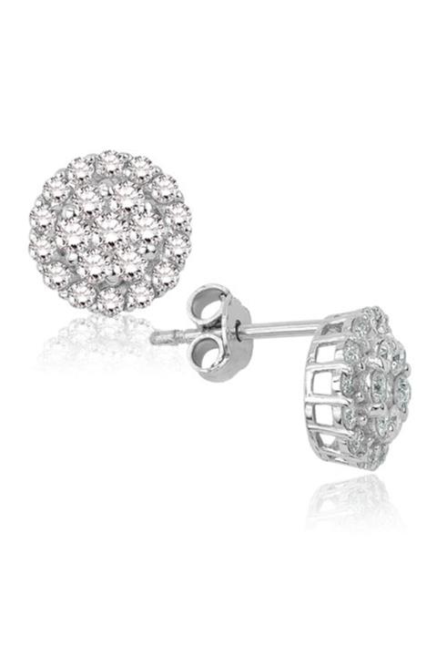 Emel Pırlanta Kadın Beyaz 1.00 Carat Pırlanta Fantezi Küpe