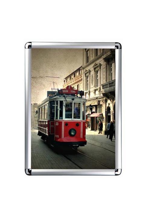 KrcDisplay B1 (70X100) Alüminyum Çerçeve Açılır Kapanır Rondo Köşe