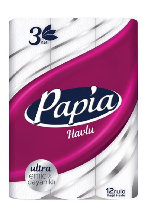 Papia Kağıt Havlu 3 Katlı 12'li