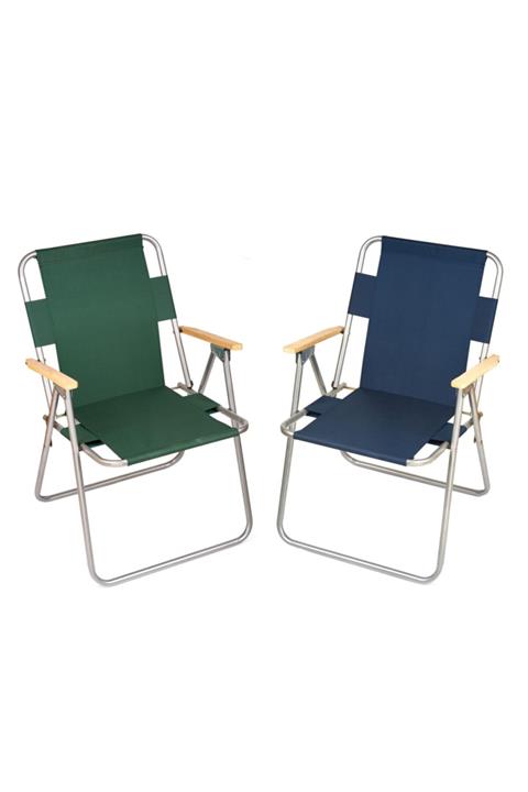 HASTUNÇ 2'li Ahşap Kolçaklı Kamp Ve Bahçe Sandalyeleri