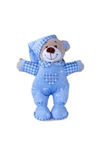 SELAY TOYS Peluş Elbiseli Uyku Ayıcığı Mavi 25 cm