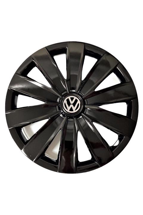 HMNL Volkswagen Polo 14'' Inç Piano Black 4lü Set Jant Kapağı Çelik Jant Görünümlü