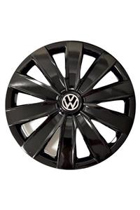 HMNL Volkswagen Polo 14'' Inç Piano Black 4lü Set Jant Kapağı Çelik Jant Görünümlü