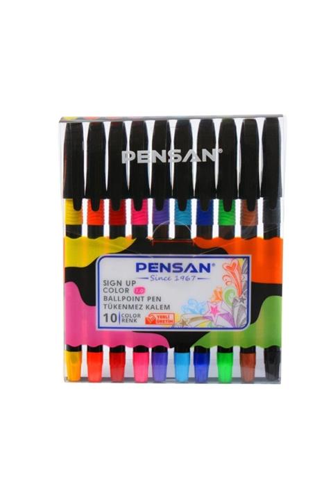 Pensan Sing Up 1 Mm Renkli Tükenmez Kalem Seti 10 Lu