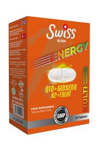 SWISS Bork Energyq10+gınseng+k2+folat Tb