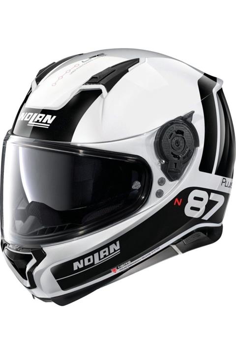 Nolan N87 Plus Distinctive Metal White Kapalı Kask (22)