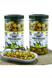 Kavlak Zeytin Biber Dolgulu Yeşil Zeytin 1 kg 2'li