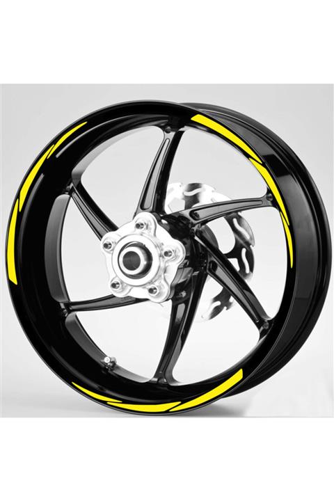 Çınar Extreme Floresan Sarı Jant Şeridi Sticker 3 Parçalı