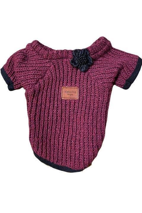 Alphadog Claret Red Köpek Kazağı