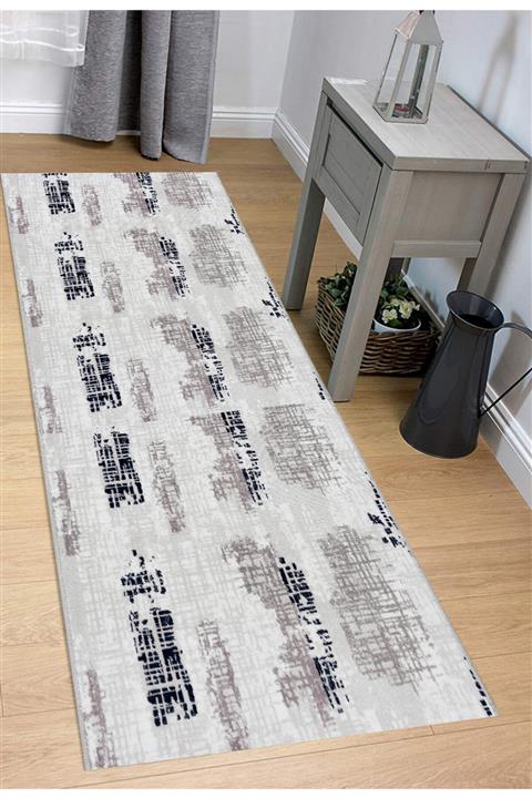 trivago Dekoratif Modern Yıkanabilir Kaymaz Taban Kesme Rulo Yolluk