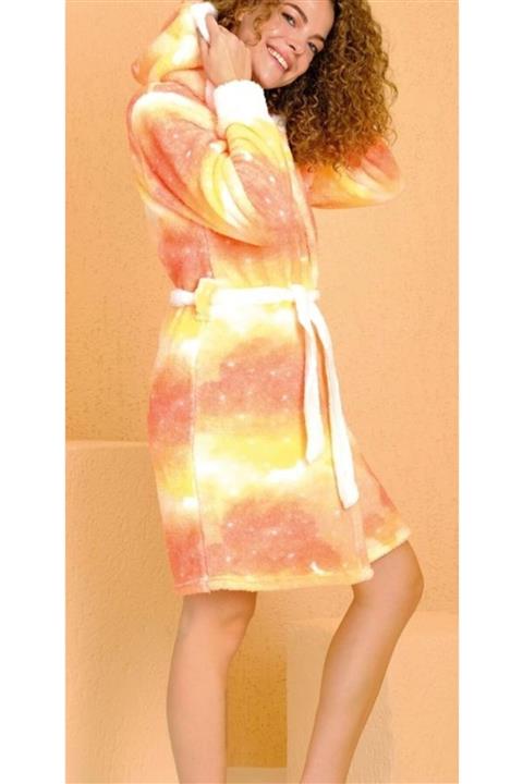 Alissa Kadın 1272-18 Renkli Polar Sabahlık