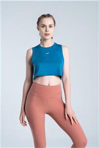 Vienfit Kadın Kısa Spor Tshirt - Training Spor Atlet - Tank Top Teal