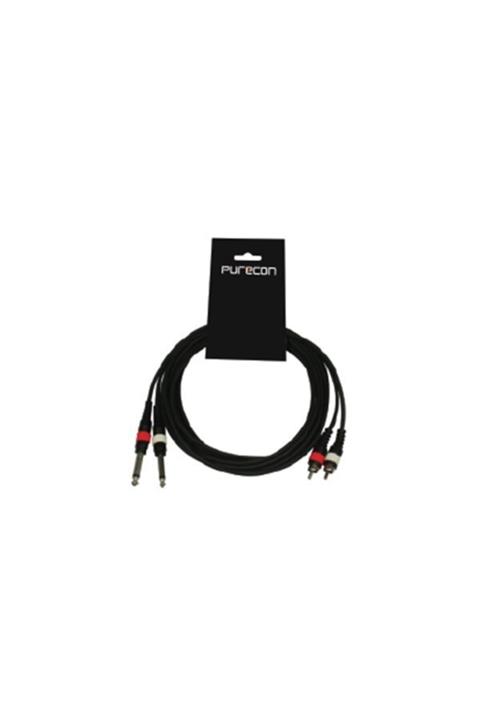 Purecon Pc-2rm- 2jm6/3 2x6,3 Jack Erkek Mono-2xrca Erkek 3 Metre