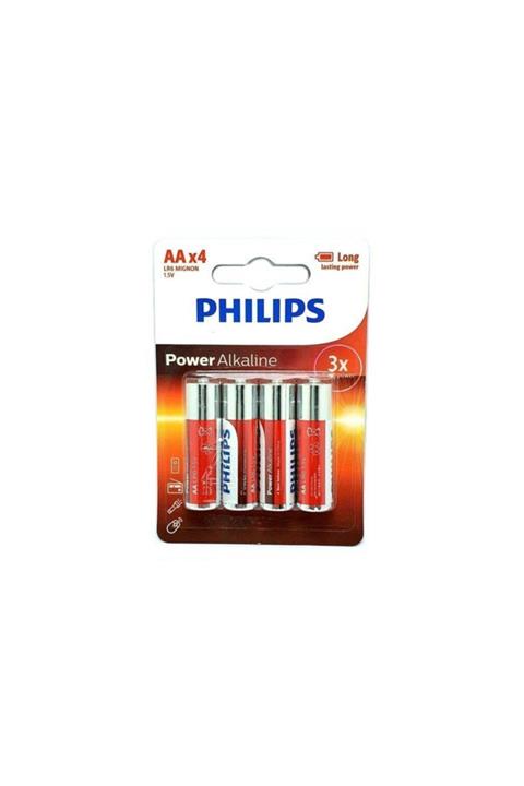 Philips Power Alkalin 4xAA 1.5Volt Kalem Pil LR6