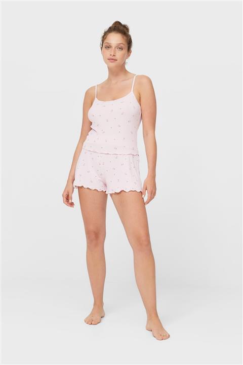 Stradivarius Düğmeli Fitilli Şort Pijama Altı