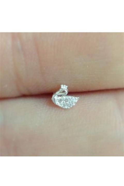 TakıConcept 925 Ayar Gümüş Taşlı Kuğu Hızma