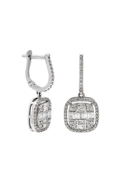 Ejed Diamond 0.68 Karat Baget Pırlanta Küpe